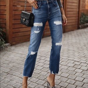 J Brand Jules High-rise straight in Amanac.